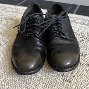 Womens Officine Creative Black Leather Derby Shoes 36